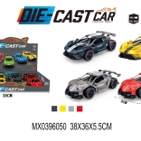 Model metalic de mașină de curse cu mecanism pull-back