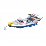 Set de construcție BLOXO navă de poliție 195 piese