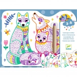 Djeco Colorare Magic Pădurea Familiei