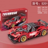 Set de construcție mașină sport roșie 488 piese