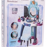 Măsuță de toaletă pentru copii cu lumini și sunete + accesorii