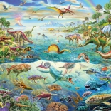 Puzzle Lumea dinozaurilor 200 piese SCHMIDT