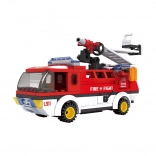 Set de construcție compatibil BLOXO pompieri – mașină, 170 piese