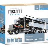 Set de construcție Monti System Autorodeo Trailer Western Star