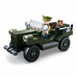 Set de construcție jeep militar Sluban GAZ 67