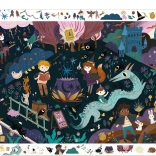 DJECO puzzle de observație Școala de magie 54 piese