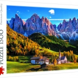 Puzzle Val di Funes, Dolomiți – 1500 piese Trefl