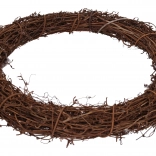 Coroniță decorativă din ratan, 35 cm