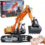 Set de construcție excavator pe șenile controlat de la distanță, 1106 piese