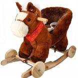 Căluț de lemn cu roți și scaun