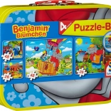 Puzzle Schmidt Benjamin Kvítko 4v1 în cutie metalică