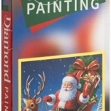 Pictură cu diamante Moș Crăciun 30 × 30 cm