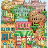 Trefl puzzle Miezul nopții la Roma 1000 piese