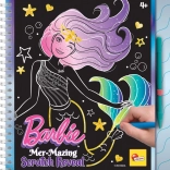 Caiet de schițe de răzuit - Barbie Dezvăluirea Magică