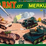 Set de construcție Merkur Army 674 piese, cutie cu două straturi 36 × 27 × 5,5 cm