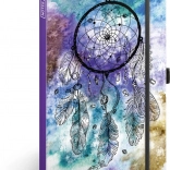 Caiet liniat A5 cu motiv de prinzător de vise