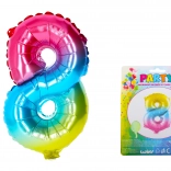 Balon curcubeu gonflabil numărul 8