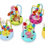 VIGA labirint cu mărgele din lemn pentru dezvoltarea motricității, 1 buc