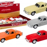 Mașină clasică metalică 1:32 cu uși rabatabile și mecanism cu inerție