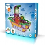 Set de construit SEVA City 2 – set de construcție din plastic cu module LED (467 piese)