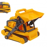 Buldozer cu șenile din plastic 30 cm cu mers liber, în plasă