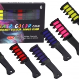 Set de colorare a părului cu cretă 6 bucăți mat