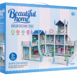 Căsuță cu 3 etaje pentru păpuși Jucărie pentru copii