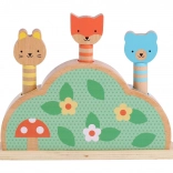 Jucărie de lemn cu figurine săltărețe Petit Collage Petit Friends