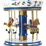 Cutie muzicală din lemn carusel cu călușei small foot