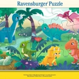 Puzzle Drăgălașii dinozauri 15 piese Ravensburger