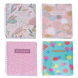 Caiet cu spirală A5, dictando, 100 de pagini, mix de modele