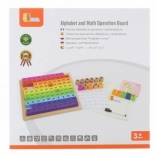 Viga tablă operațională matematică cu litere, numere și semne