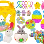 Set de Paște cu jucării senzomotorii și decorațiuni