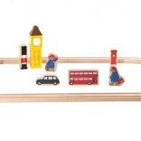 cale ferată din lemn paddington – gara londoneză, 43 piese