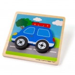 Puzzle auto Bigjigs Toys