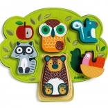 Puzzle cu inserții Oski de Djeco