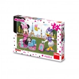 Puzzle Minnie și Daisy la Paris 24 de piese