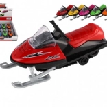 Jucărie snow scooter metal/plastic 13 cm, cu tragere înapoi, 6 culori