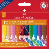 Creioane cerate Faber-Castell Colour Grip Jumbo 12 buc