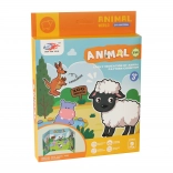 magneți animale din spumă – set creativ pentru copii