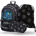 Set școlar BAAGL Harry Potter Hogwarts – rucsac, penar și săculeț