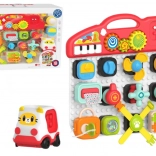 Tablă senzomotorie interactivă cu pian pentru copii