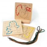 Bigjigs Toys înșirare după numere – povești