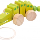 Crocodil din lemn de tras Small Foot