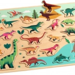 Puzzle din lemn Djeco dinozauri