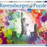 Carte poștală din New York – puzzle 500 piese Ravensburger