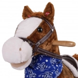 Cal de legăn cu pluș pentru copii