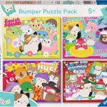 Puzzle Ravensburger Squishmallows 4x100 piese