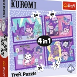 Puzzle 4în1 cu KUROMI – HELLO KITTY