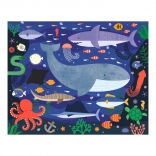 Puzzle dublu față cu tematică subacvatică